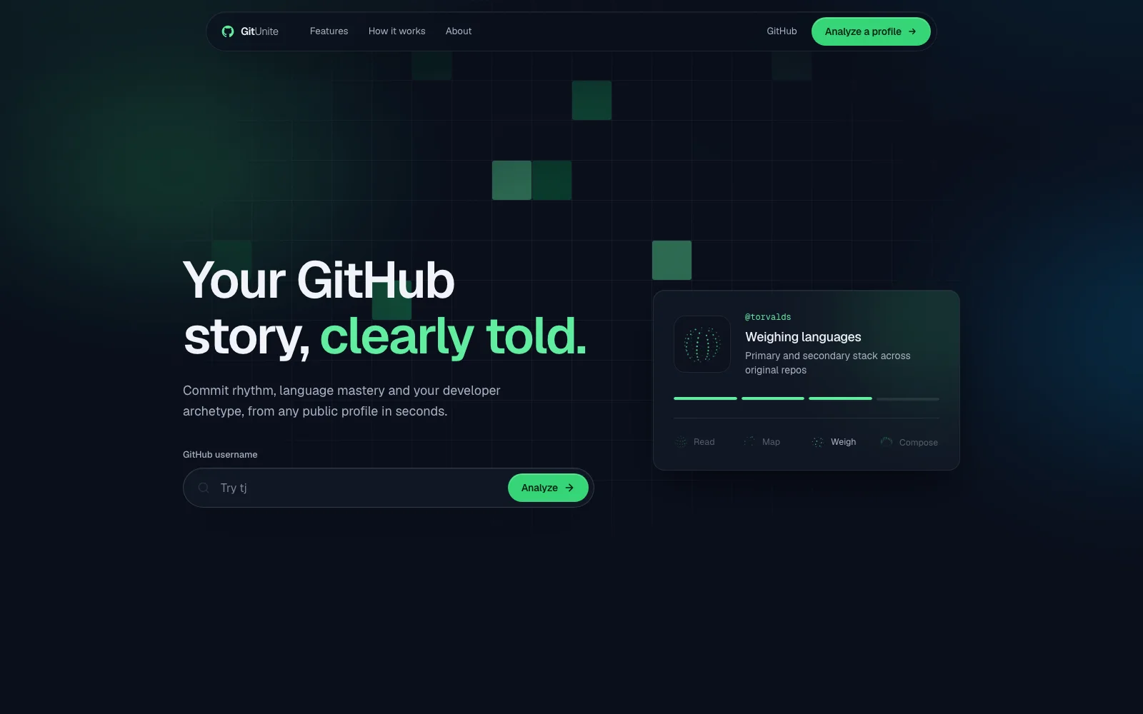 GitUnite homepage
