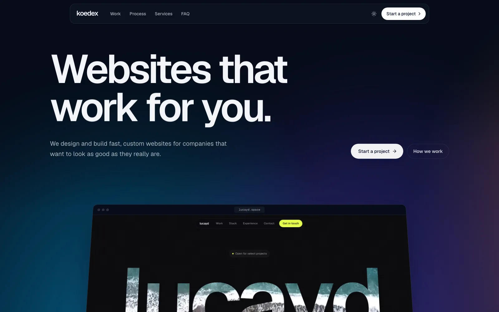 Koedex homepage